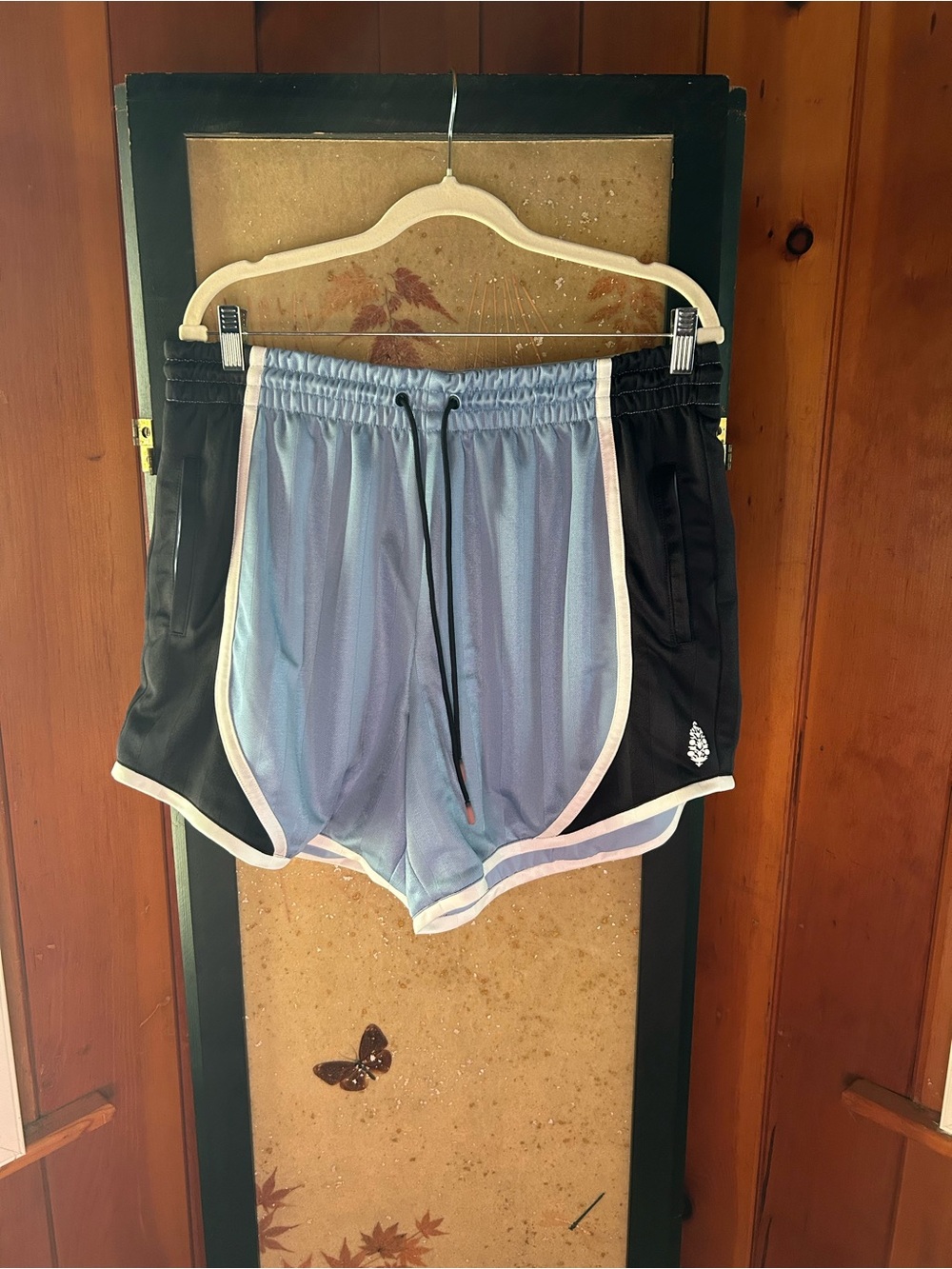 NWOT FP Movement by Free People Two-Tone Blue and Black Athletic Shorts